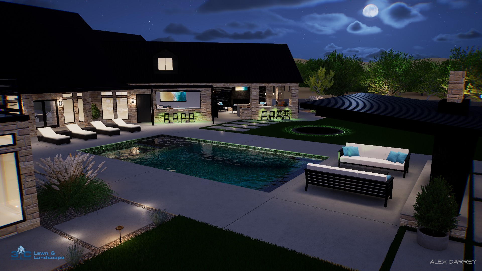 3D Landscape and Pool Designs